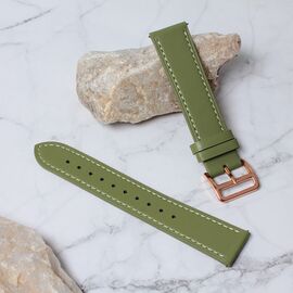 Narukvica kozna klasik - smart watch Samsung 4, 5 20mm zelena.