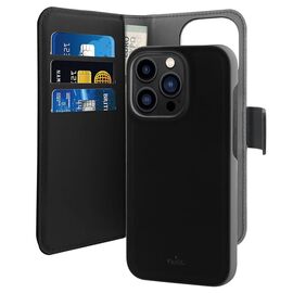 Futrola Puro novcanik 2u1 - iPhone 14 Pro Max 6.7 crna.