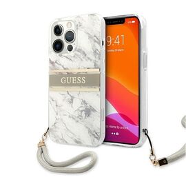 Futrola Guess Marble Strap - iPhone 13 Pro Max 6.7 siva (GUHCP13XKMABGR).