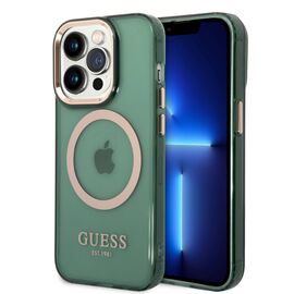 Futrola Guess Hc Magsafe Outline Translucent - iPhone 14 Pro zlatna (GUHMP14LHTCMA).