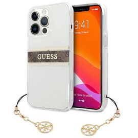 Futrola Guess 4G Stripe Charm - iPhone 13 Pro braon (GUHCP13LKB4GBR).