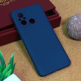 Silikonska futrola Teracell Giulietta - Xiaomi Redmi 12C mat tamno plava.