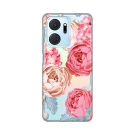 Silikonska futrola PRINT Skin - Huawei Honor X7a Pink Flower.