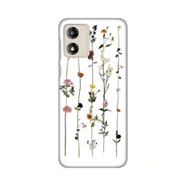 Silikonska futrola PRINT Skin - Motorola Moto E13 Flower.
