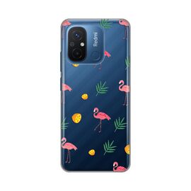 Silikonska futrola PRINT Skin - Xiaomi Redmi 12C Flamingo.