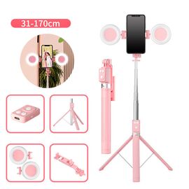 Tripod sa LED rasvetom A12 pink.