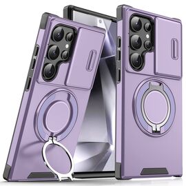 Futrola CamShield Ring stand - Samsung S928B Galaxy S24 Ultra ljubicasta.