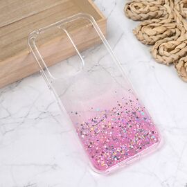 Silikonska futrola Glitter - Huawei Honor 200 Lite roze.