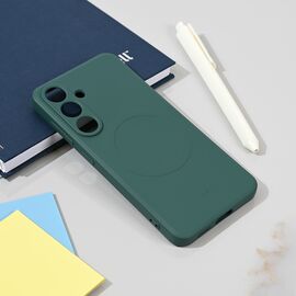 Silikonska futrola Teracell Giulietta Magsafe - Samsung S931 Galaxy S25 tamno zelena.
