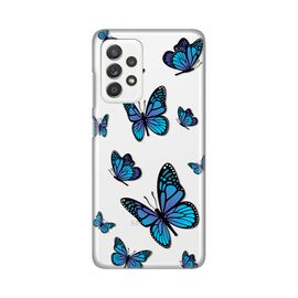 Silikonska futrola PRINT - Samsung A525 Galaxy A52 4G/A526 Galaxy A52 5G/A528B Galaxy A52s 5G Blue butterfly.