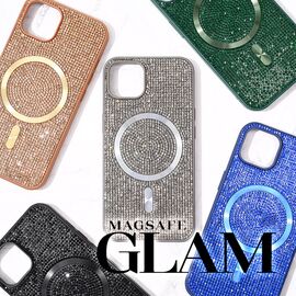 Futrola - Magsafe Glam za iPhone 13 srebrna.