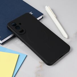 Silikonska futrola Teracell Giulietta Magsafe - Samsung A566 Galaxy A56 5G crna.