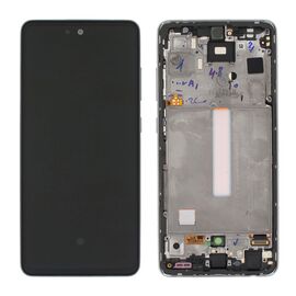 LCD displej (ekran) - Samsung A528B/Galaxy A52s 5G + touchscreen + frame black (crni) Service Pack ORG/GH82-26861A.