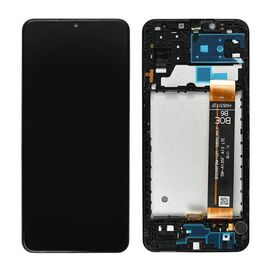 LCD displej (ekran) - Samsung A135 Galaxy A13 4G + touchscreen + frame black (crni) FULL ORG-SP.