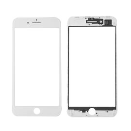 Staklo touchscreen-a + frame + OCA - Iphone 8 Plus Belo (Crown Quality).