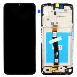 LCD displej (ekran) - Samsung A226 Galaxy A22 5G + touchscreen + frame black (crni) Service Pack ORG/GH81-20694A.