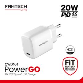 Kucni punjac Fantech PowerGO CWD101 PD 20W beli.