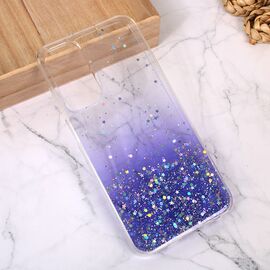 Silikonska futrola Glitter - Samsung A256 Galaxy A25 5G ljubicasta.