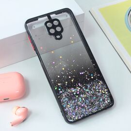 Futrola Frame Glitter - Xiaomi Redmi Note 9 Pro/Redmi Note 9 Pro Max crna.