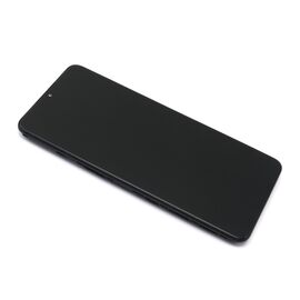LCD displej (ekran) - Samsung A125F/A127F Galaxy A12/A12 Nacho + Touch screen + frame APLONG Original Material black (crni) (MS).