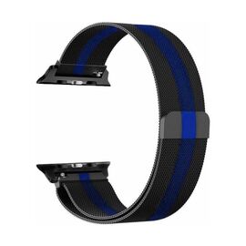 Narukvica metalik - iPhone Apple watch 42mm crno plava.