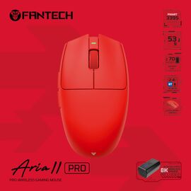 Mis Wireless Gaming Fantech XD7V2P Aria II PRO crveni.