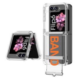 Futrola providna STRAP - Samsung F741B Galaxy Z Flip 6 5G narandzasta (GKK case) (MS).