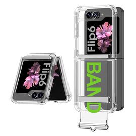 Futrola providna STRAP - Samsung F741B Galaxy Z Flip 6 5G zelena (GKK case) (MS).