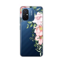 Silikonska futrola PRINT Skin - Xiaomi Redmi 12C Gentle Rose Pattern.