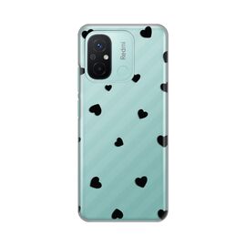Silikonska futrola PRINT Skin - Xiaomi Redmi 12C Hearts.