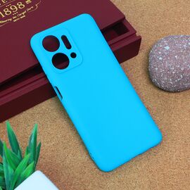 Silikonska futrola Teracell Giulietta - Huawei Honor X7a mat svetlo plava.