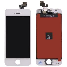 LCD displej (ekran) - iPhone 5 + touchscreen white (beli) High-Brightness.