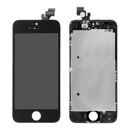 LCD displej (ekran) - iPhone 5 sa touchscreen crni OEM foxconn/staklo CHA.