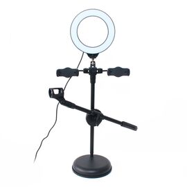 LED lampa 2x holder - mobilni + drzac za mikrofon.