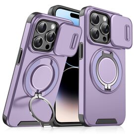 Futrola CamShield Ring stand - iPhone 14 Pro ljubicasta.