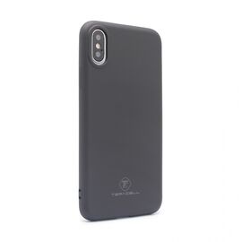 Silikonska futrola Teracell Giulietta - iPhone X/XS mat crna.