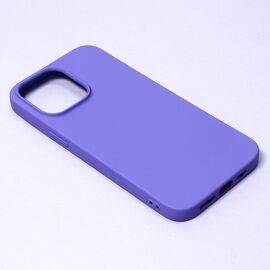 Silikonska futrola Teracell Giulietta - iPhone 14 Pro mat ljubicasta.