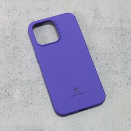 Silikonska futrola Teracell Giulietta - iPhone 13 Pro mat ljubicasta.
