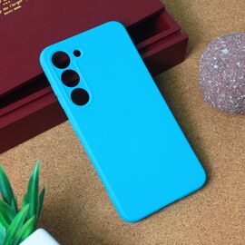 Silikonska futrola Teracell Giulietta - Samsung S911B Galaxy S23 mat svetlo plava.