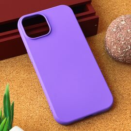 Silikonska futrola Teracell Giulietta - iPhone 15 mat ljubicasta.