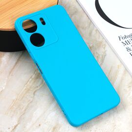 Silikonska futrola Teracell Giulietta - Xiaomi Redmi 13C mat svetlo plava.