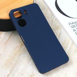 Silikonska futrola Teracell Giulietta - Xiaomi Redmi 13C mat tamno plava.