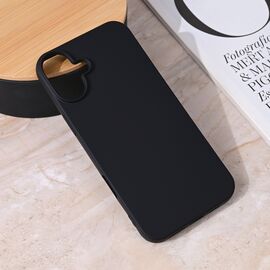 Silikonska futrola Teracell Giulietta - iPhone 16 Plus 6.7 mat crna.