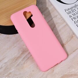 Silikonska futrola Teracell Giulietta - Xiaomi Redmi Note 8 Pro mat roze.