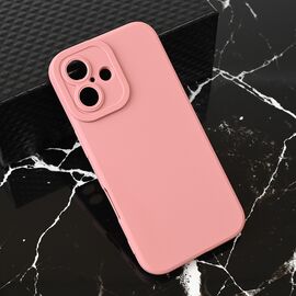 Silikonska futrola Teracell Giulietta - iPhone 16 6.1 mat tamno roze.