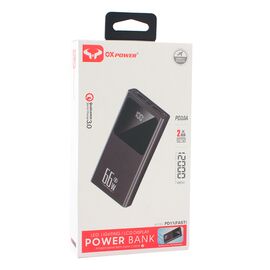 Univerzalna Back Up Baterija prenosiva baterija Oxpower PD11 5V 3A 12000 mAh crna.