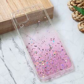 Silikonska futrola Glitter - Huawei P40 Lite roze.