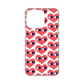 Silikonska futrola PRINT Skin - iPhone 14 Pro Eye Heart Pattern.