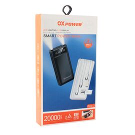 Univerzalna Back Up Baterija prenosiva baterija Oxpower PC4-2 4in1 5V 2A 20000 mAh bela.