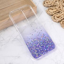 Silikonska futrola Glitter - Huawei Honor 200 Lite ljubicasta.
